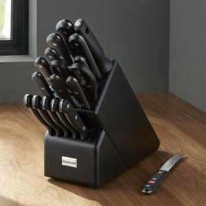 Wüsthof ® Gourmet 18-Piece Black Knife Block Set