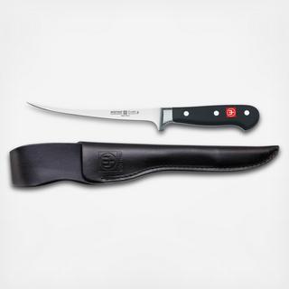 Classic Fillet Knife With Leather Sheath