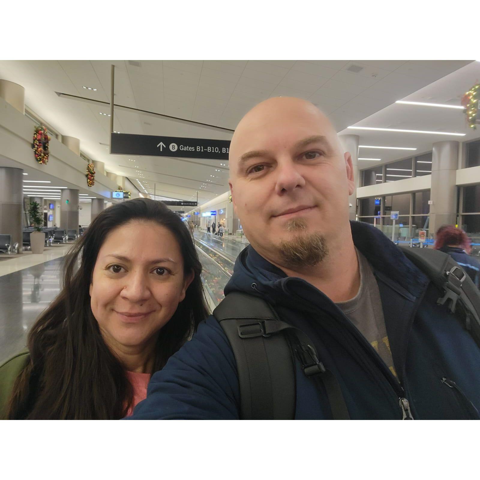 On the way to our first trip to Mexico!