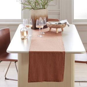 Linen Table Runner [Color: Terracotta]