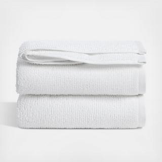 Organic Ribbed Hand Towel, Set of 2