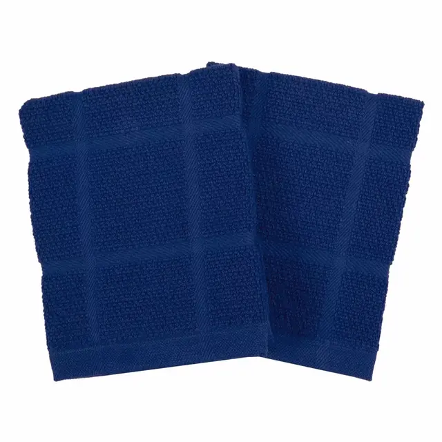 Our Table™ Everyday Solid Dish Cloths in Blue (Set of 2)