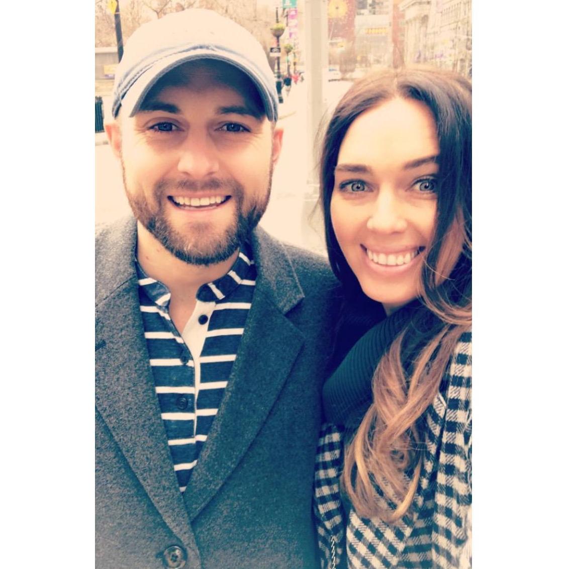 In NYC visiting Erin's east coast friends and sightseeing Christmas decorations - December 2018