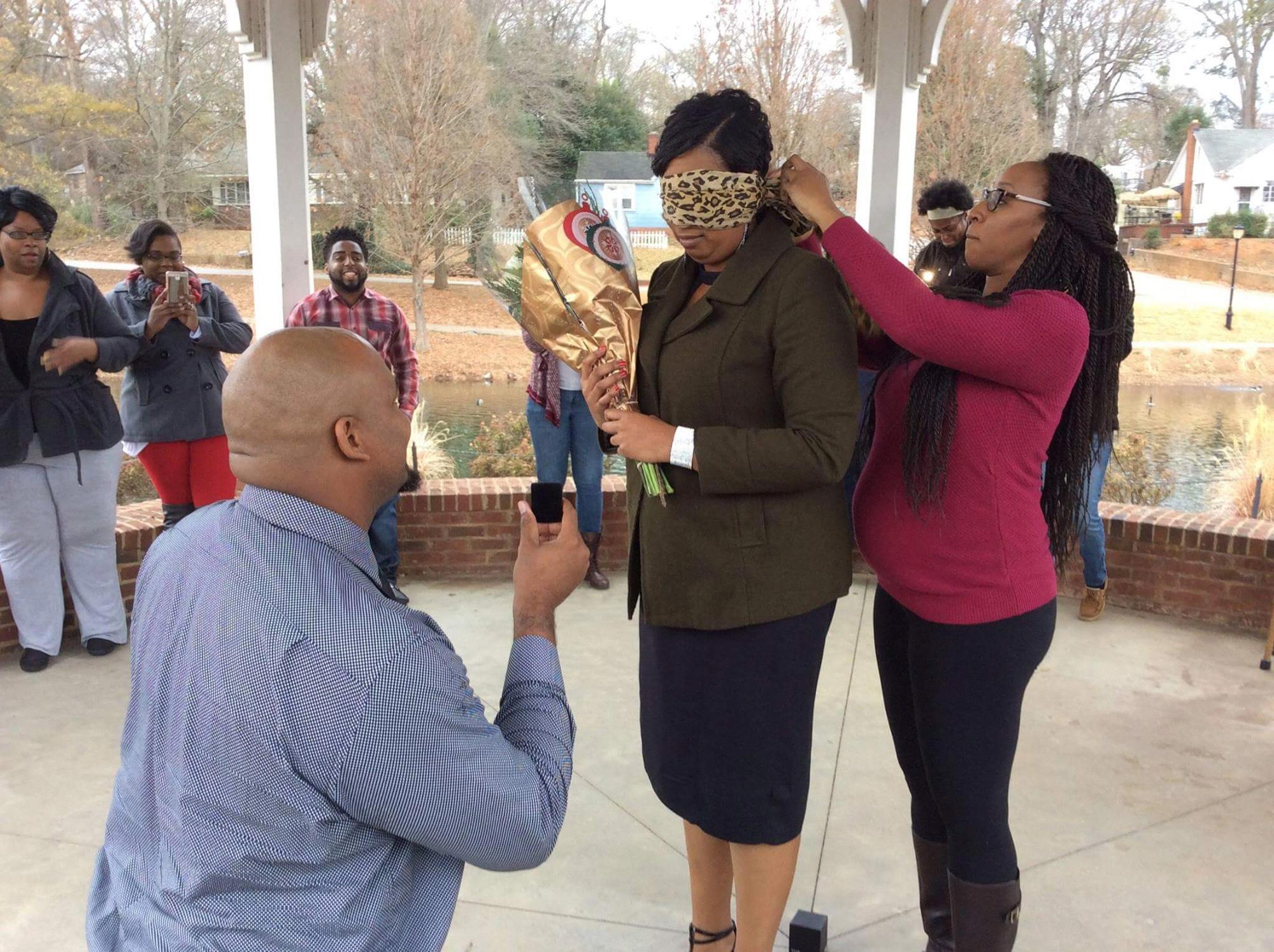 6 months later on Christmas Eve he popped the question