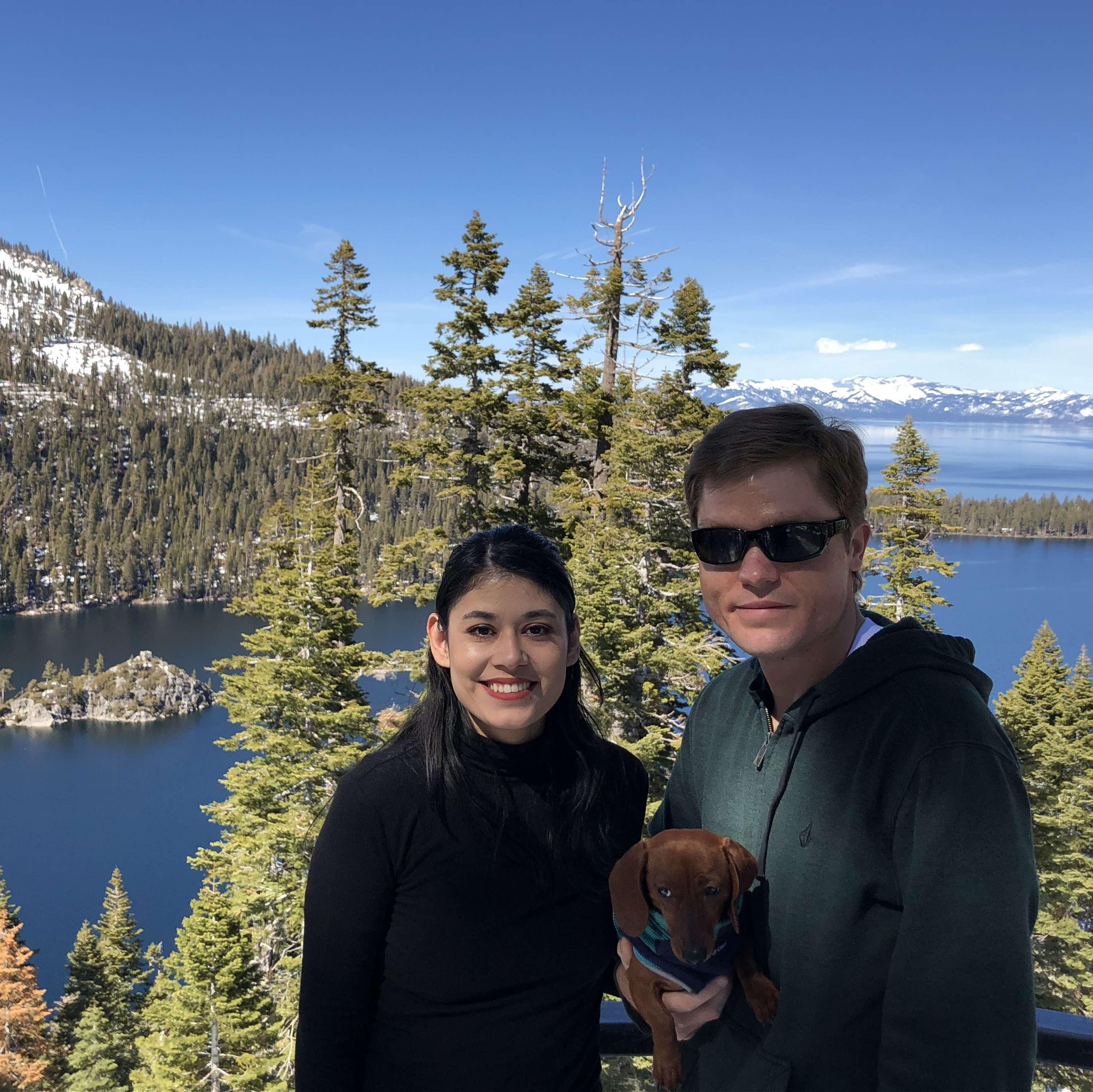 Tahoe trip with our puppy Delilah!
