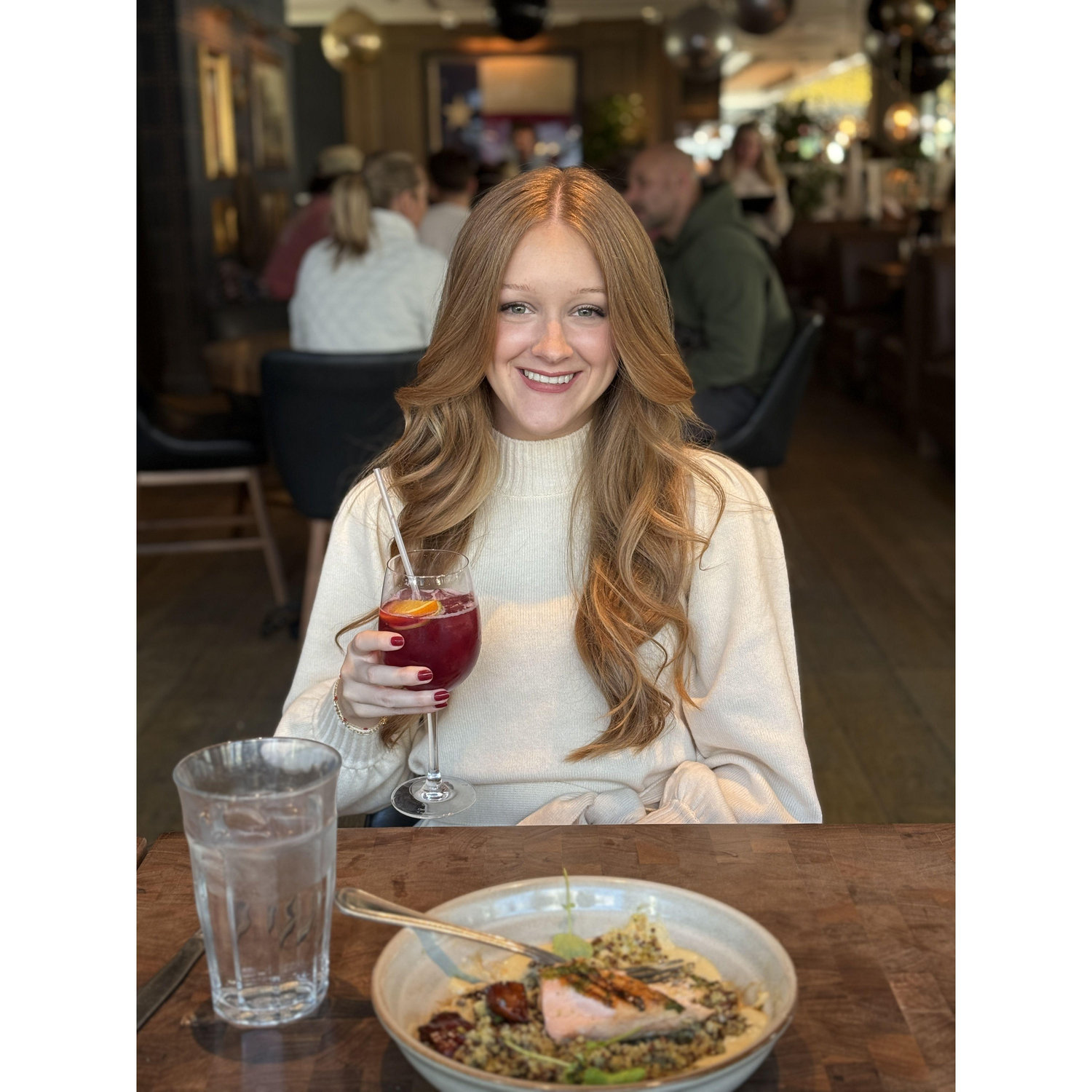 Went to The Henry for lunch! Melissa started the day strong with two sangrias!
