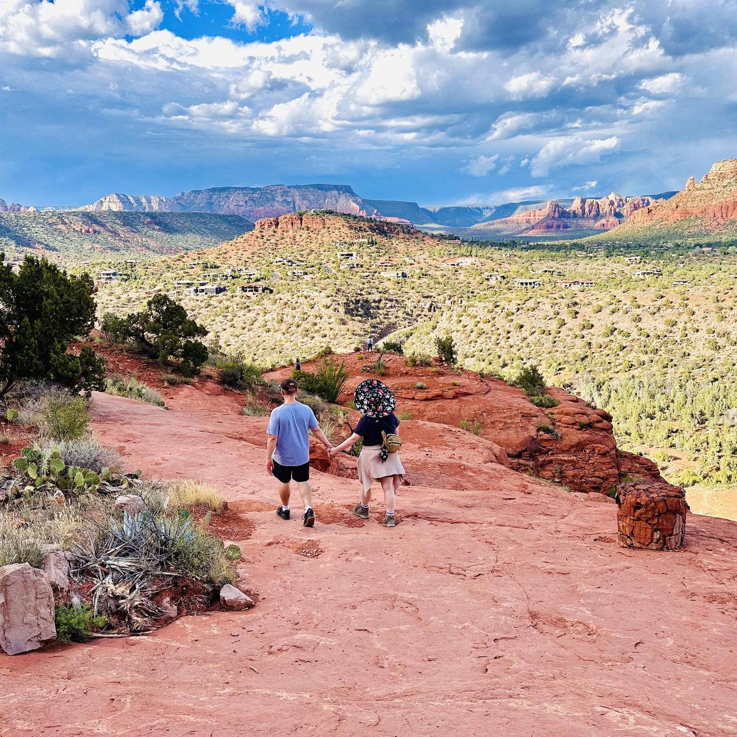 Christina and Caleb on top of Cathedral Rock in Sedona, AZ. (2023)