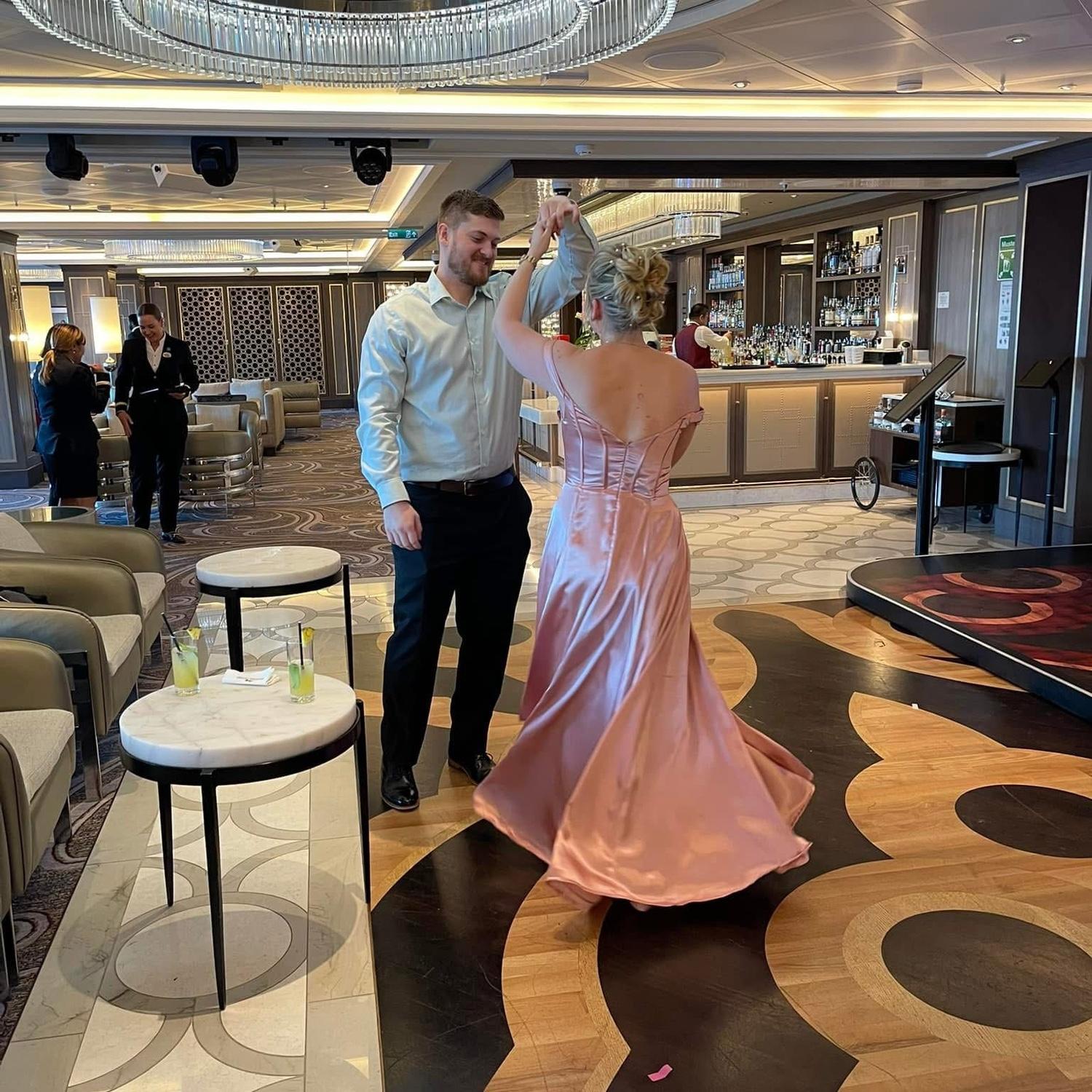 Dancing at Hannah’s wedding.