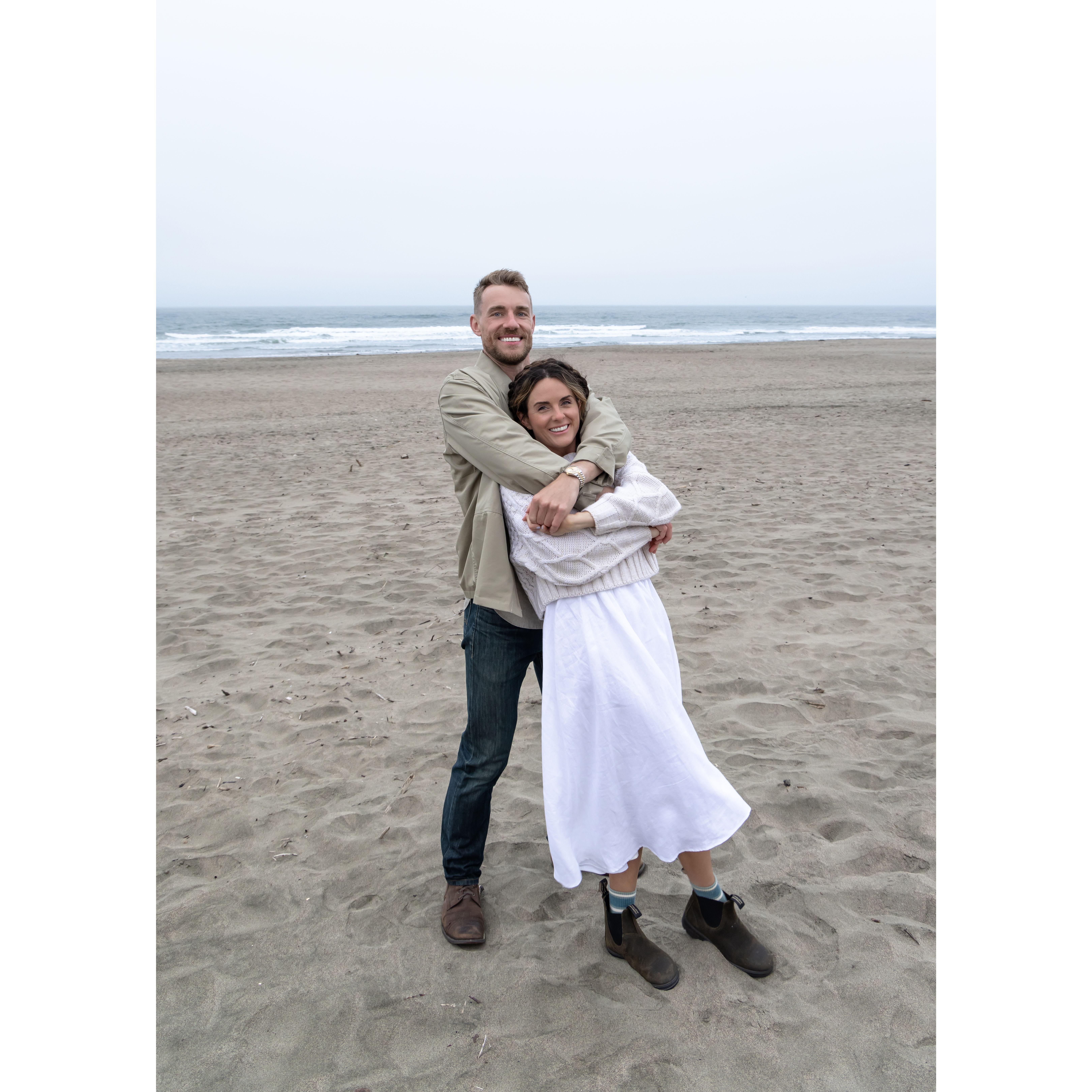 Becca Rothberg Original :) Engagement shots at Ocean Beach, SF. c: 2023