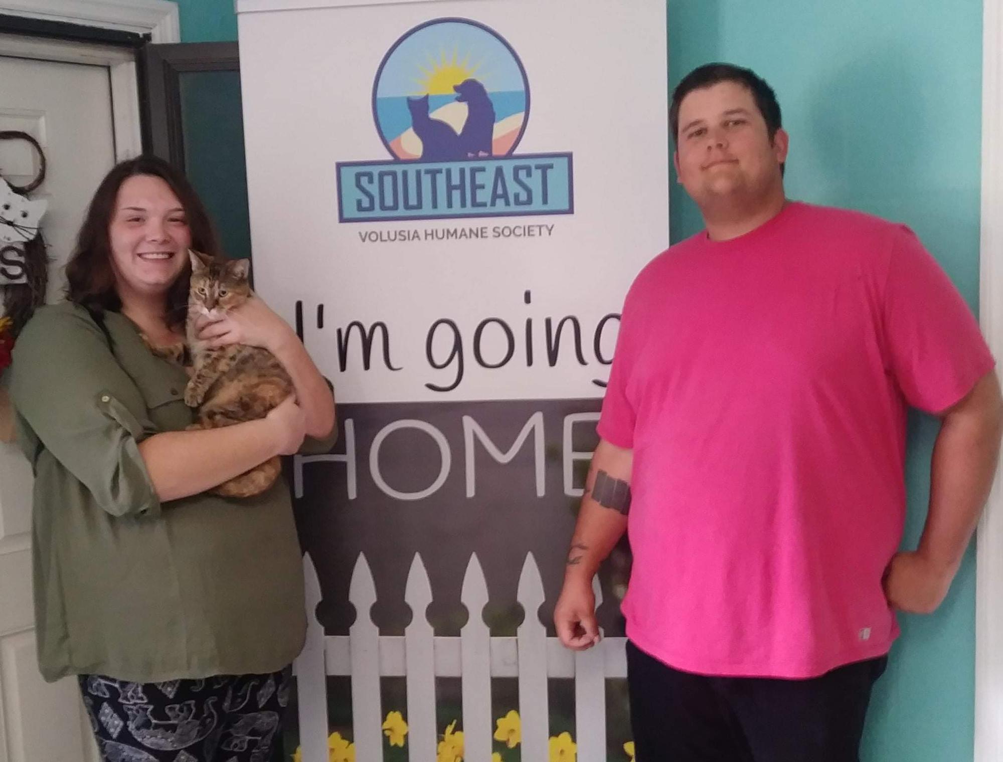 October 2019 - adopting our first cat together 💛