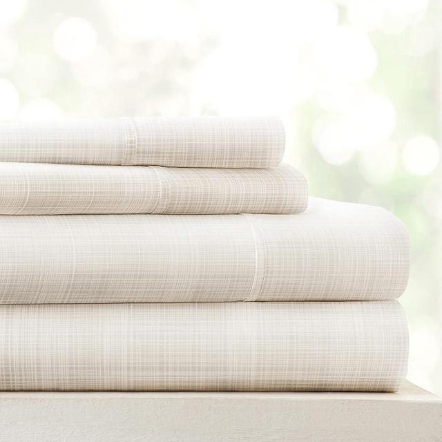 Linen Market 4 Piece King Bedding Sheet Set (Ray Thatch) - Sleep Better Than Ever with These Ultra-Soft & Cooling Bed Sheets for Your King Size Bed - Deep Pocket Fits 16" Mattress