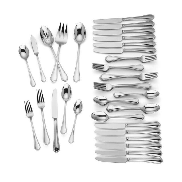 Lenox Chelse Muse 65-Pc. 18/10 Stainless Steel Flatware Set, Service for 12, Created for Macys