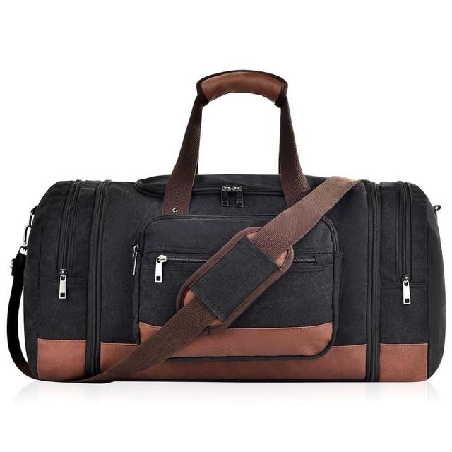 Dimayar Expandable Duffle Bag for Men, 50L Large-Capacity Weekender, Water-Resistant Mens Duffle Bags for Traveling, Lightweight & Durable Overnight Carry-On, Versatile Gym and Travel Bag