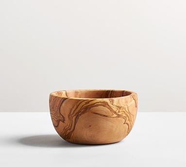 Pottery Barn Olive Wood Snack Bowl