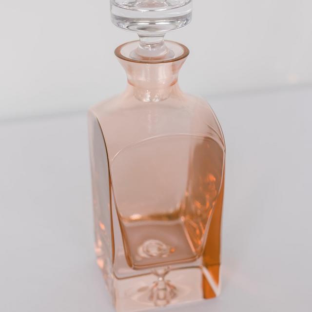Estelle Colored Decanter- Heritage {Blush Pink}