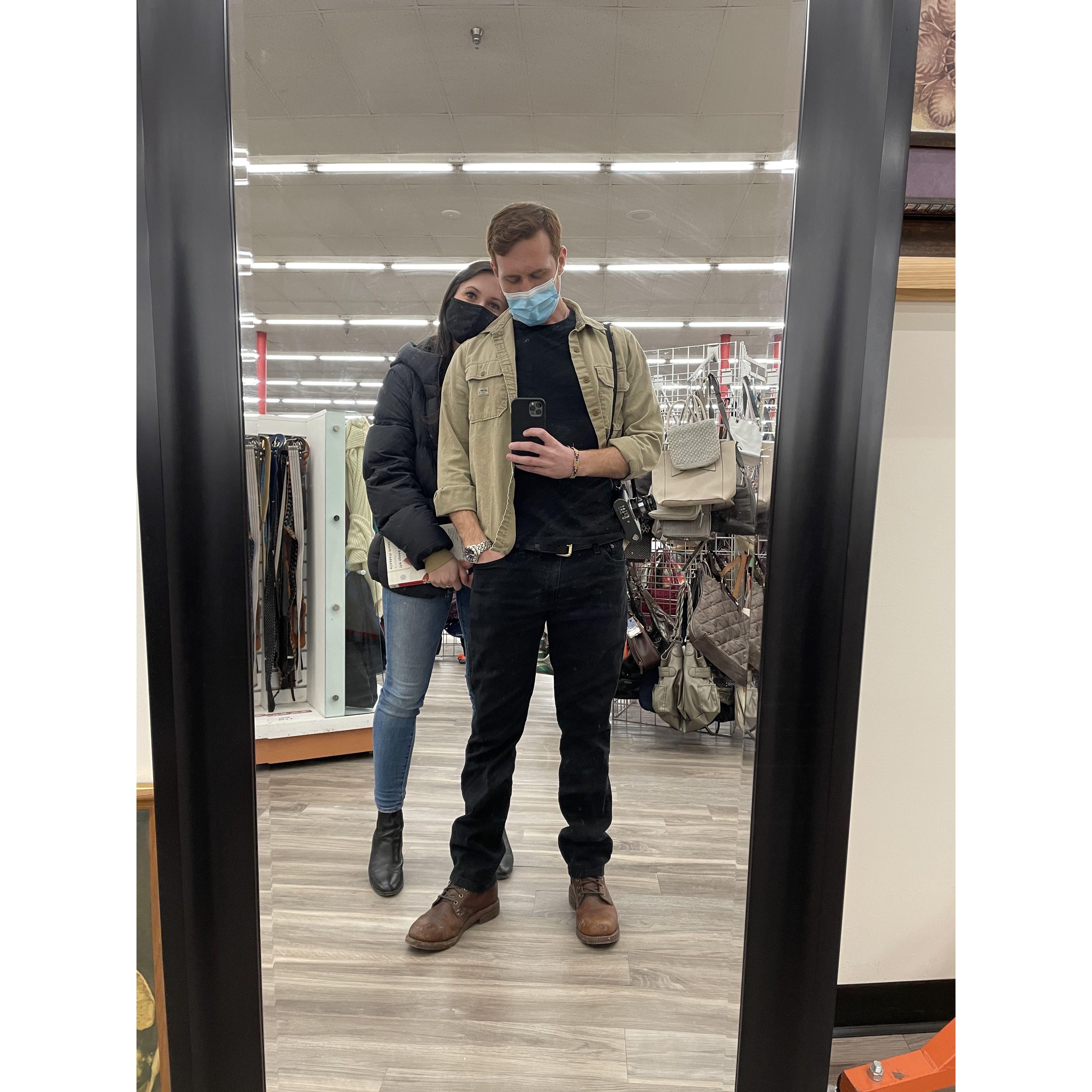 Our very first date! Museum, then this thrift store, then the Phonecian