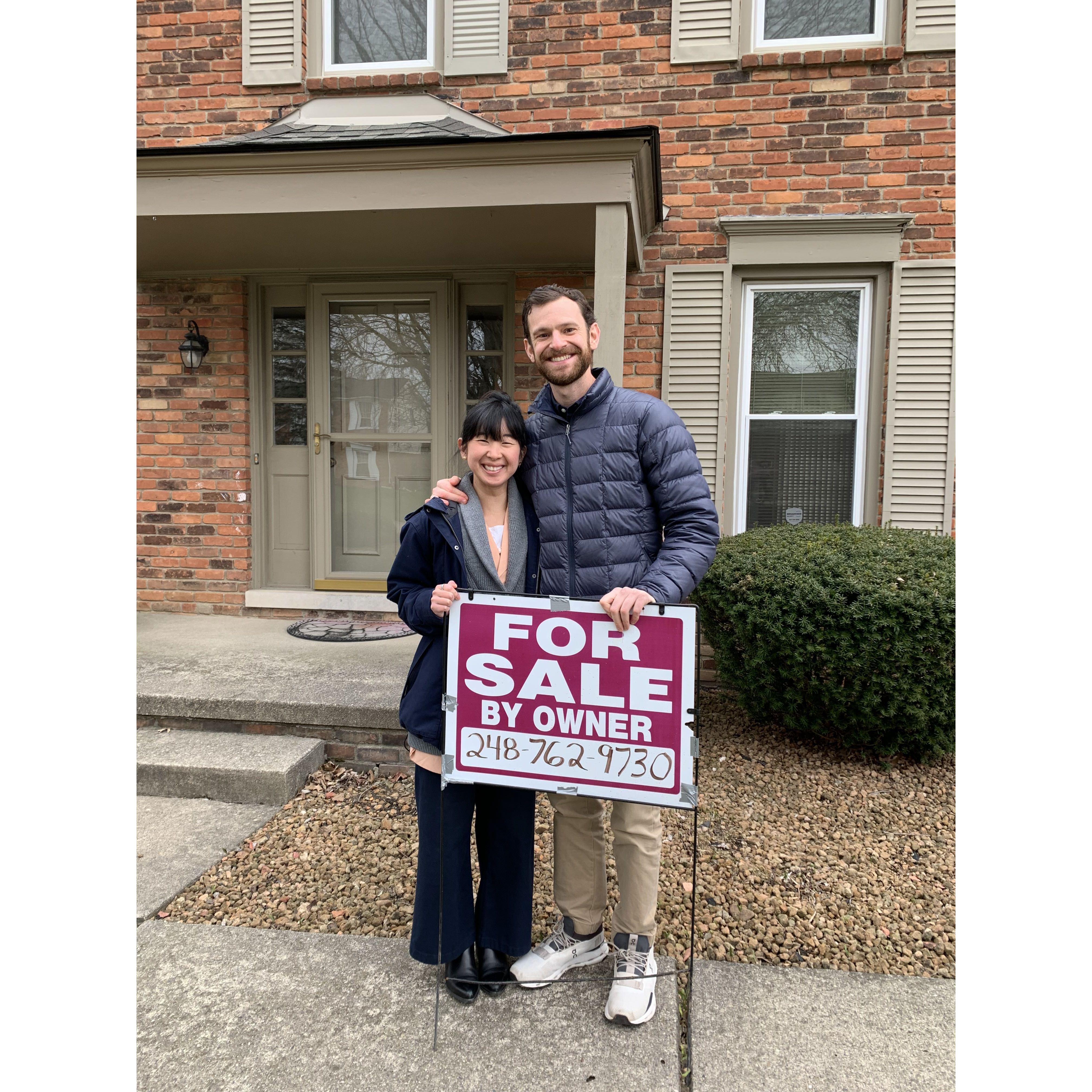 Closing on our house. SOLD!