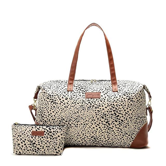 Jadyn Luna Women's Weekender Bag and Travel Duffel, Large 37 Liter Capacity (Cheetah Spot)