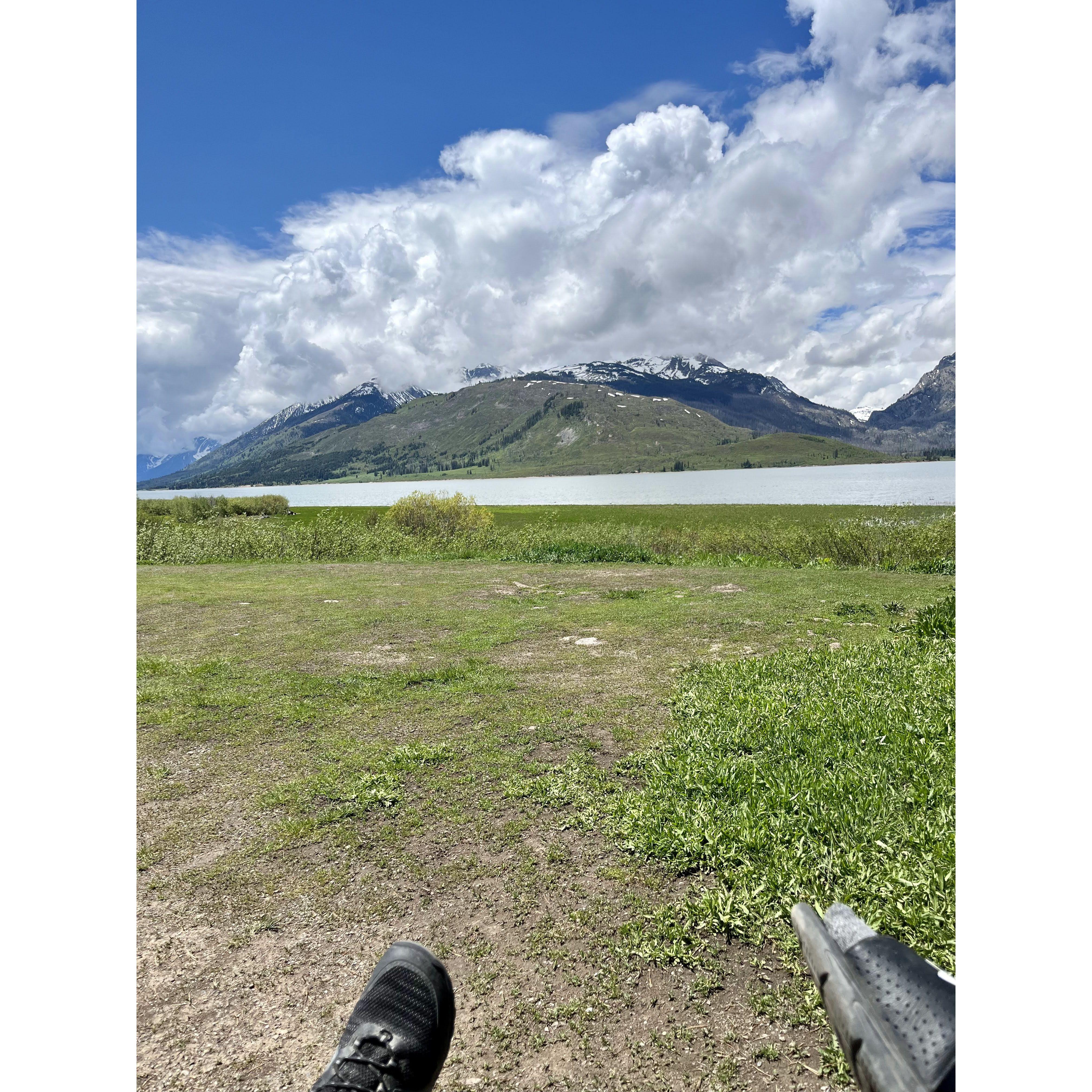 PB&J sandwiches and The Grand Tetons.