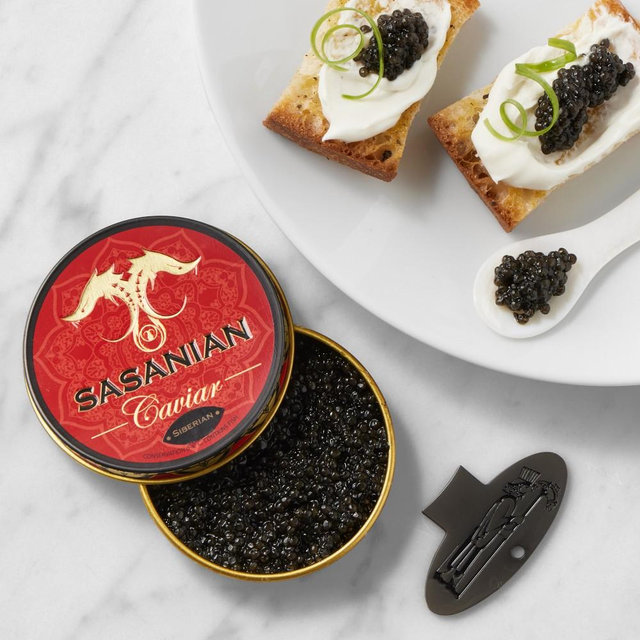 Sasanian Siberian Osetra Caviar Gift Set