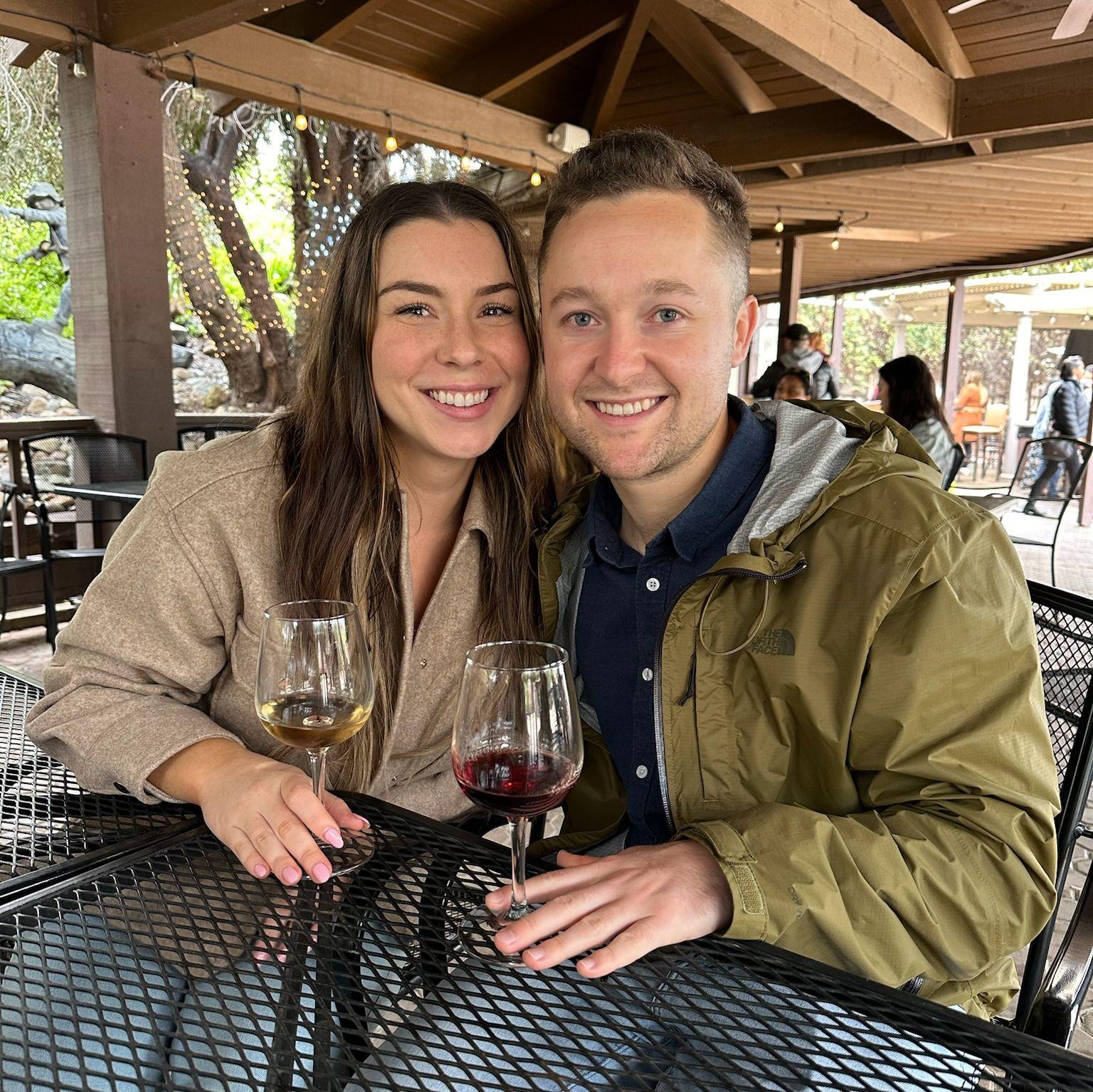 One of our many dates to the Temecula Valley Wineries