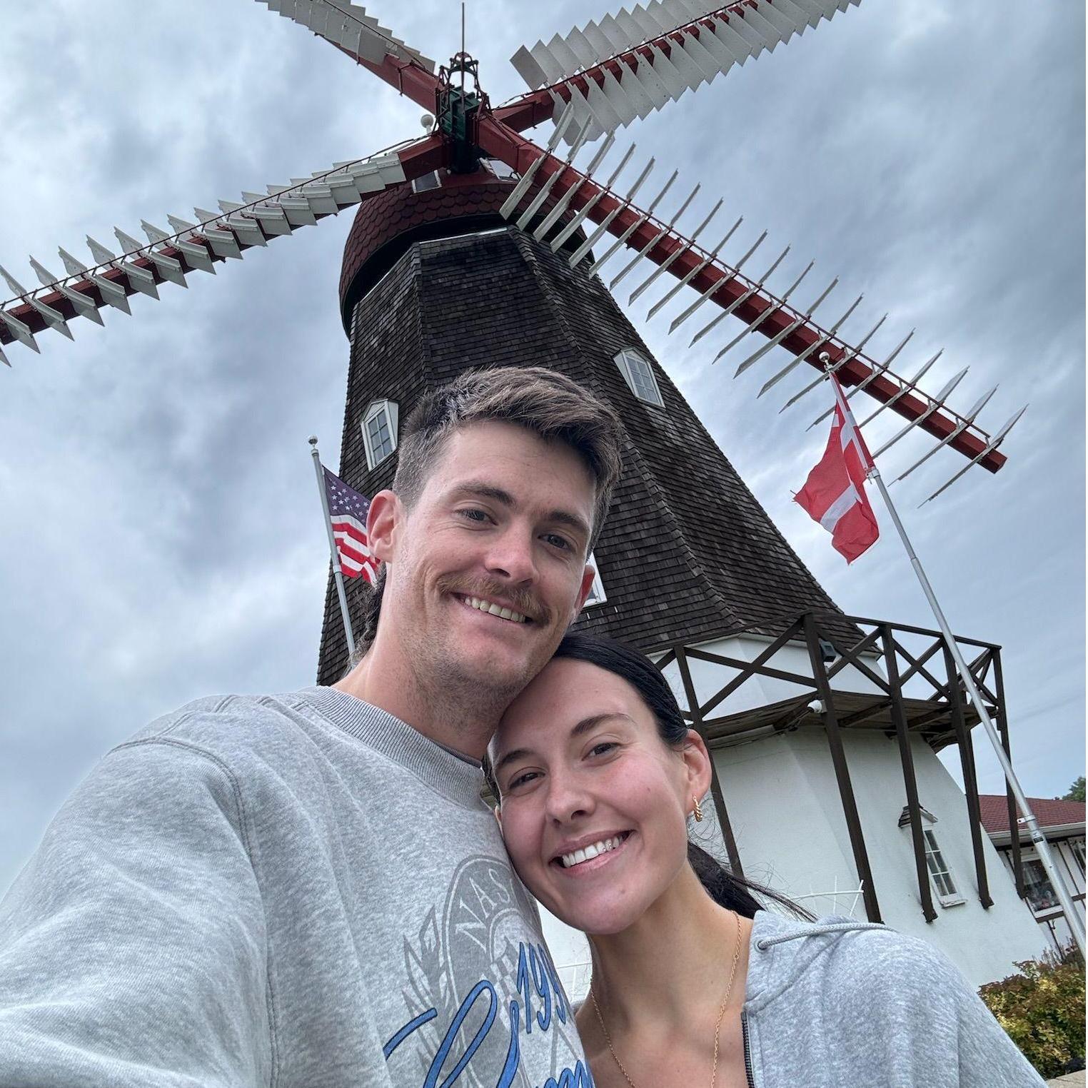 Stopped at a Danish windmill in Iowa on our roadtrip!