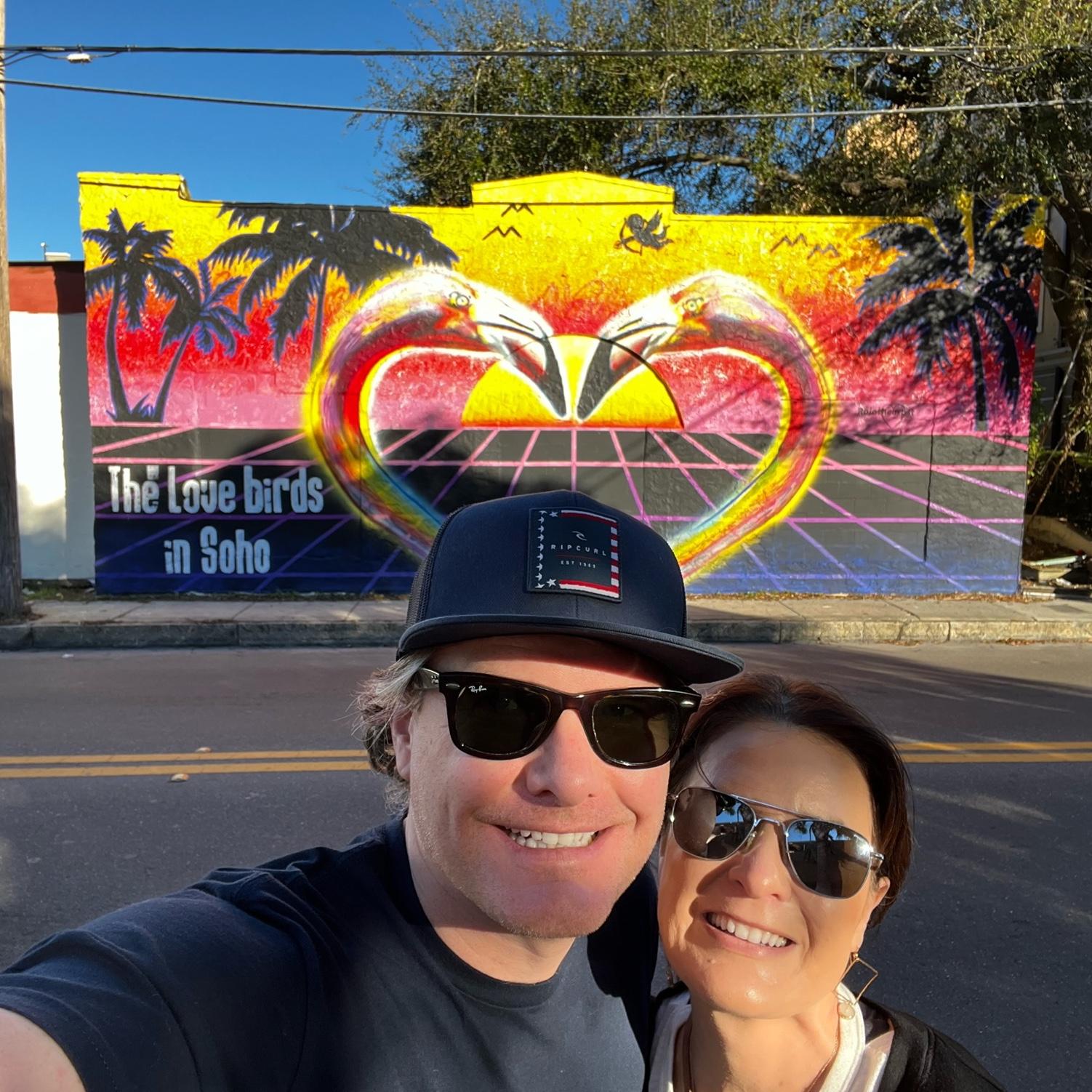 Winter time in Tampa and cruising through Kim's neighborhood.