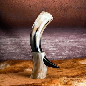 Viking Drinking Horn With Stand