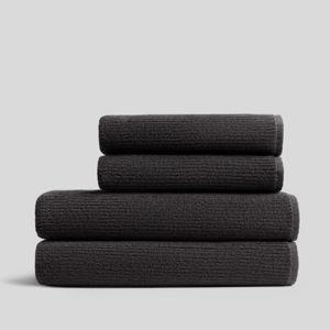 2+2 Soft Rib Bath Bundle - Onyx