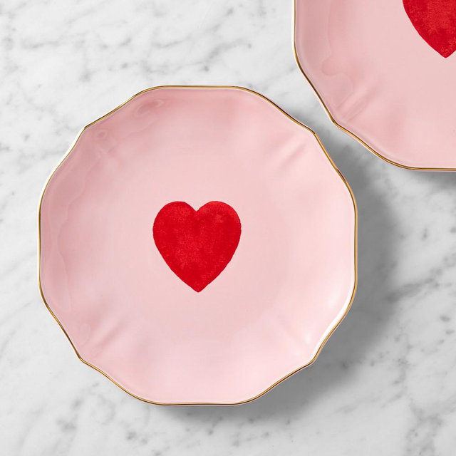 Sweetheart Dessert Plates, Set of 8