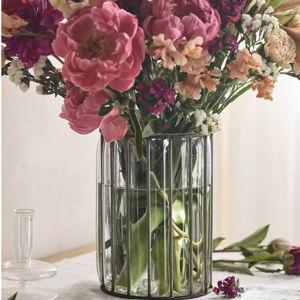 Glass + Iron Cylinder Vase