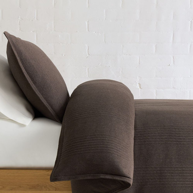 Cotton Cloud Jersey Full/Queen Duvet,Chocolate