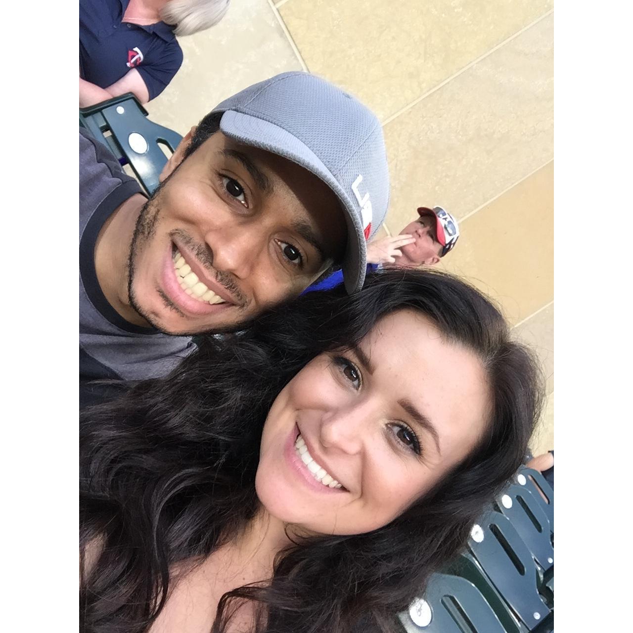 Red Sox v. Twins game, a family tradition.