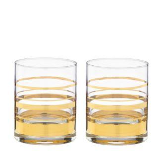 Hampton Street Double Old-Fashioned Glass, Set of 2