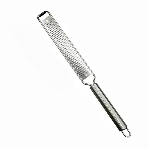 Cyoufine 13.5 inch Lemon Zester, Cheese Grater, Ginger & Garlic Grater, Stainless Steel, Silver