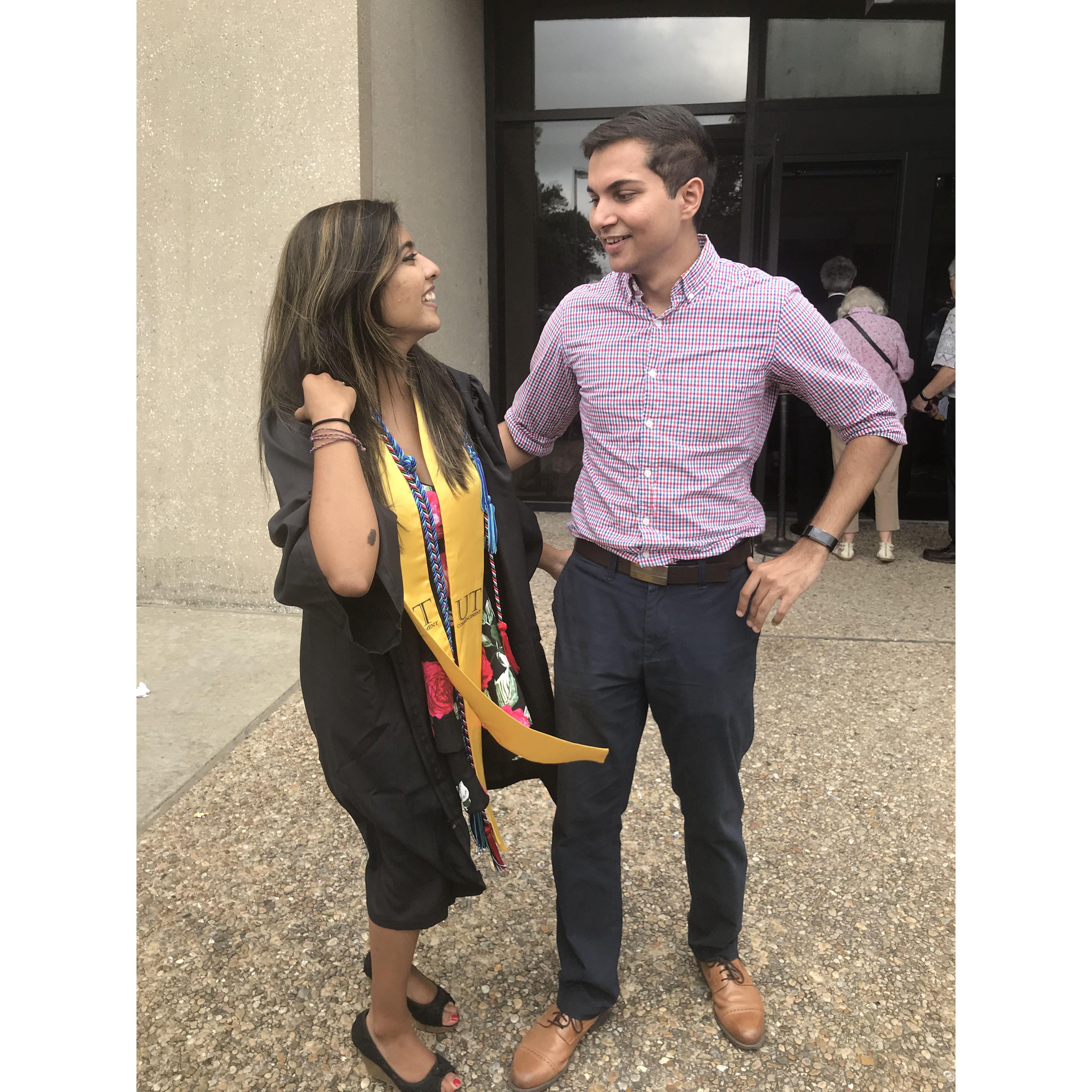 May 2019

Can you believe they actually gave us degrees? This photo is when Mishaal's Mom says she knew Amaan and Mishaal were meant to be together because of how they looked lovingly at each other