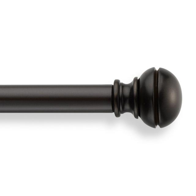 Cambria® Connections 88 to 144-Inch Adjustable Single Curtain Rod Set in Matte Brown