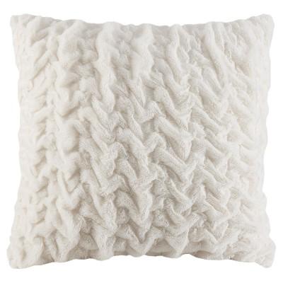 Ivory Solid Throw Pillow
