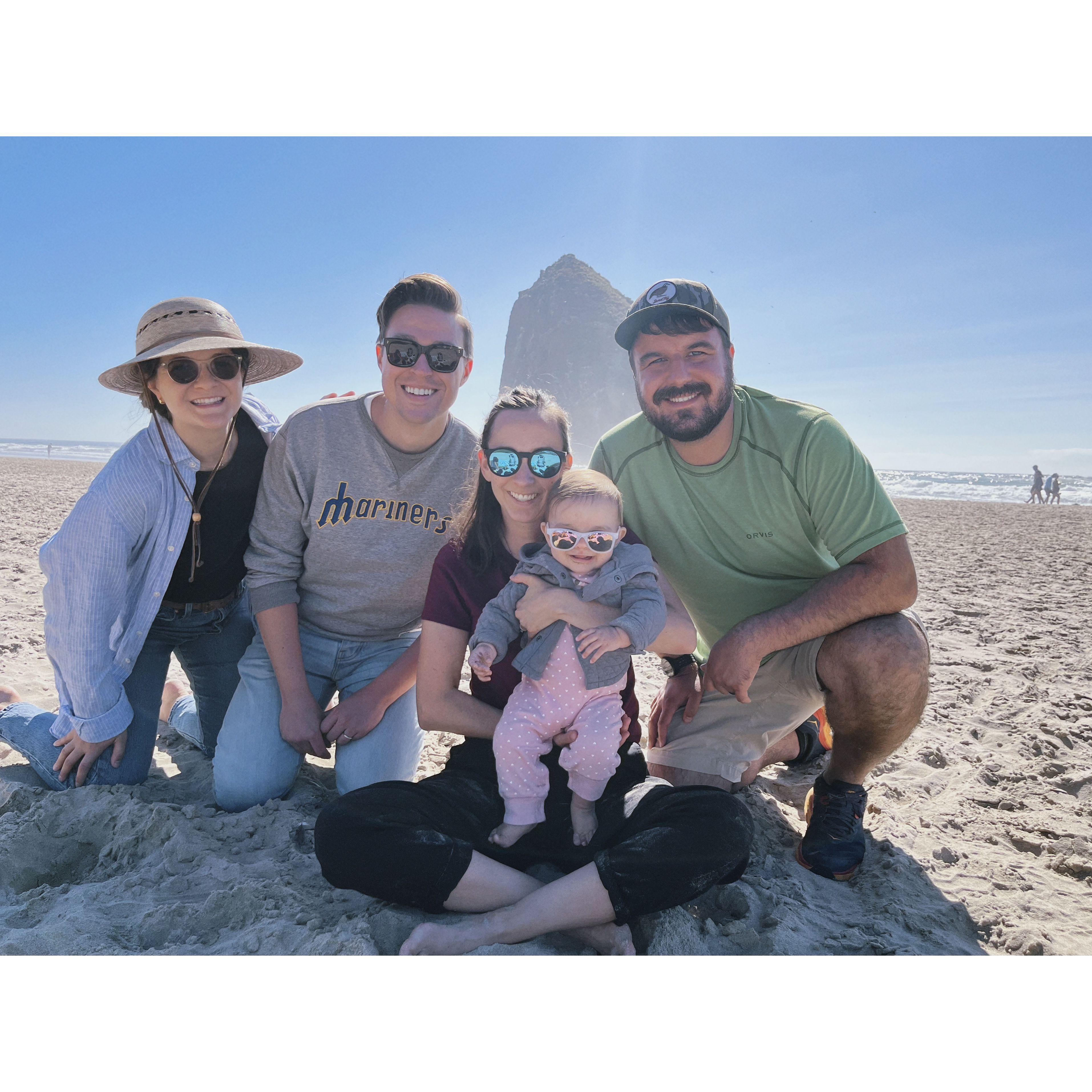 Visiting with Carrie’s family on the Oregon coast in 2023