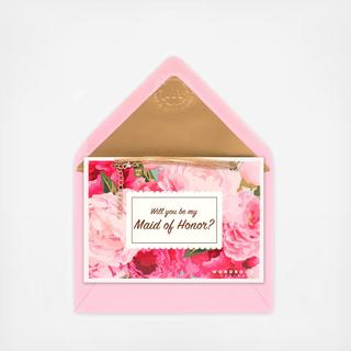 Will You Be My Maid of Honor Pearl Charm Necklace