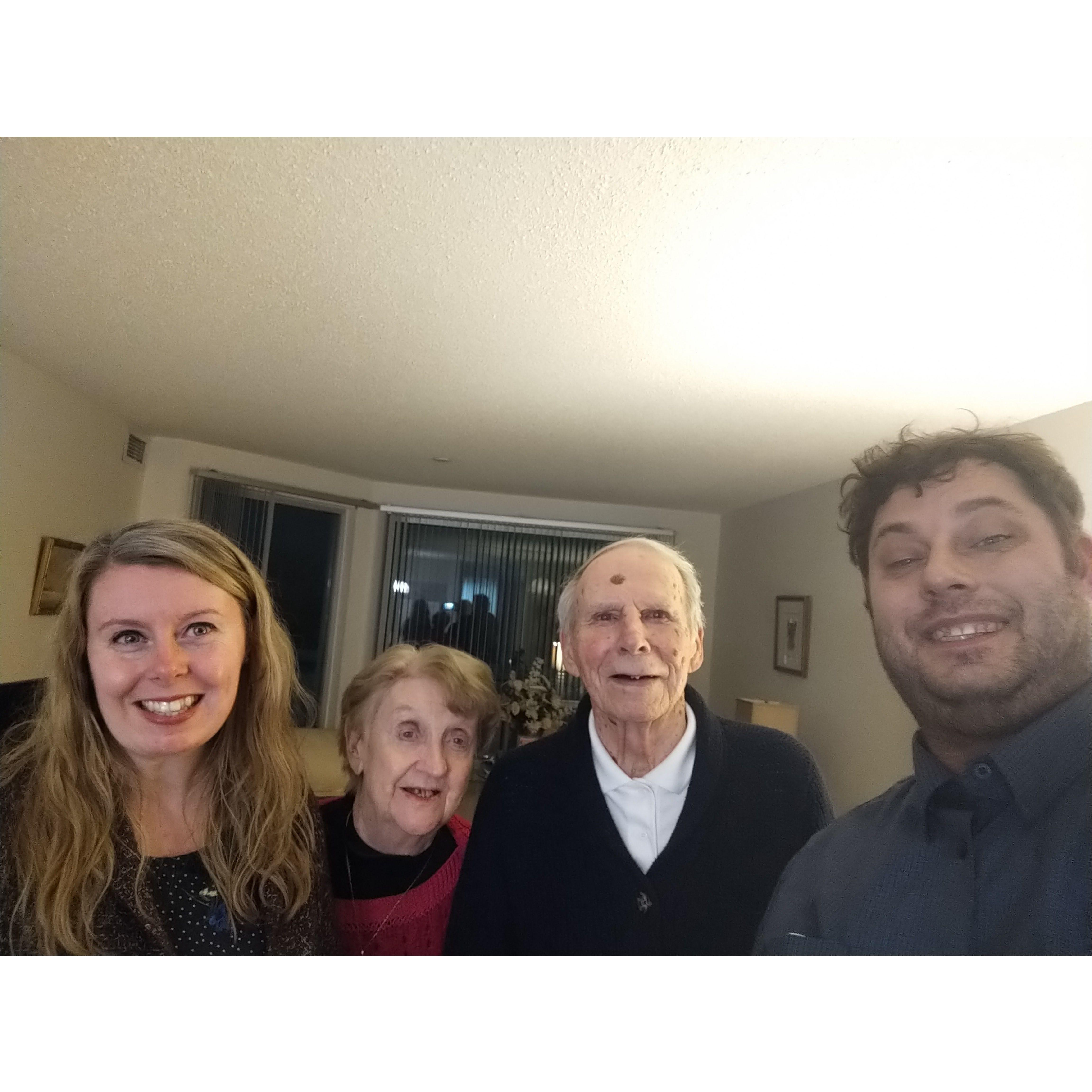 Visiting Nana and Papa!