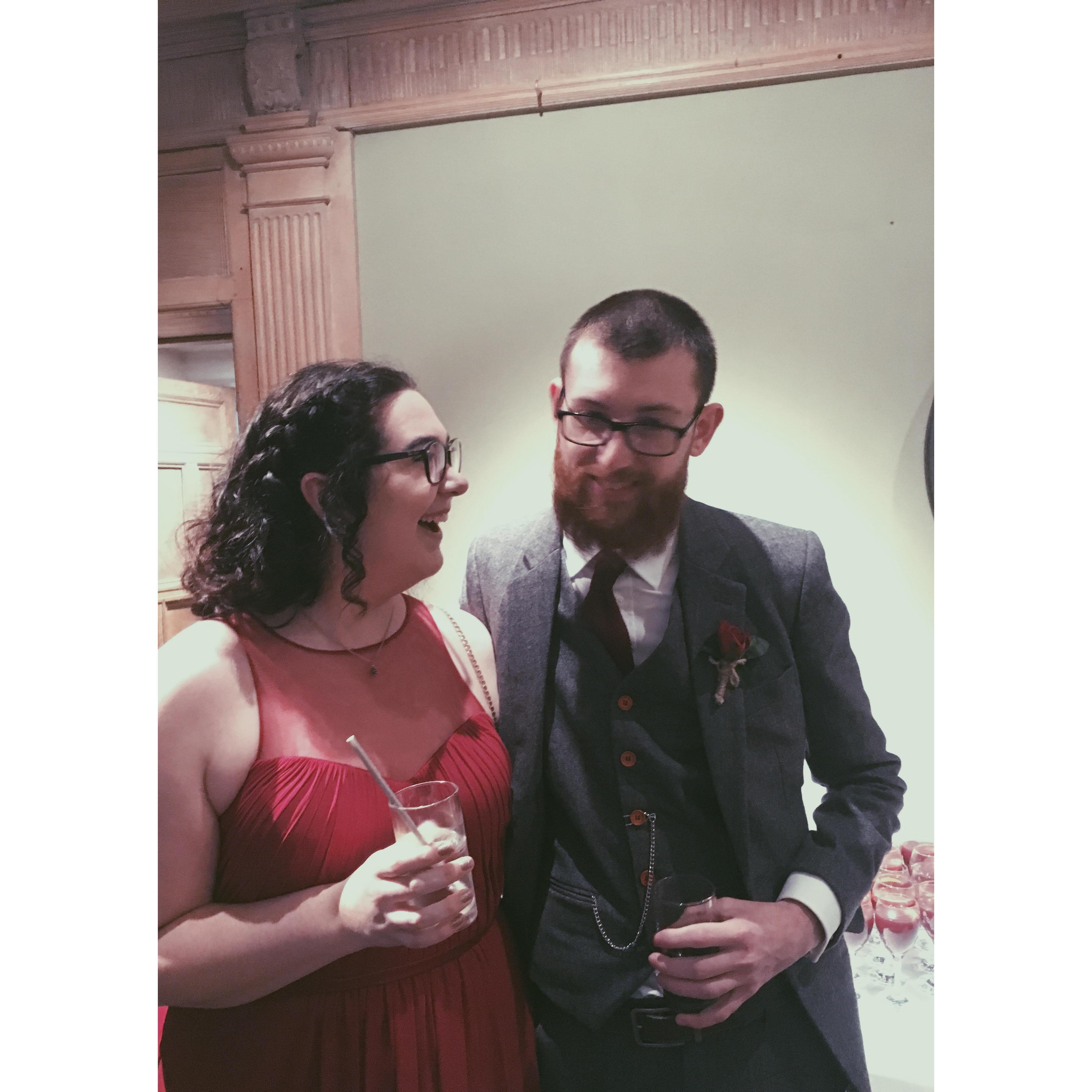 Jenn's favorite photo of the two (taken at Beth's wedding)
