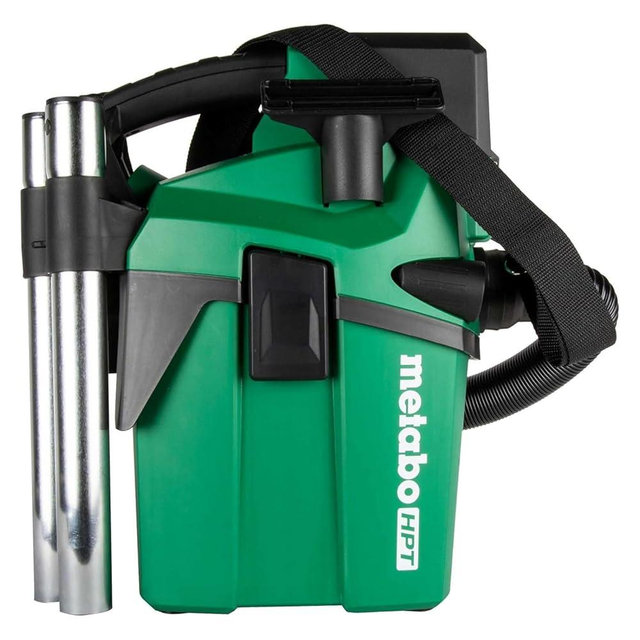 Metabo HPT 18V Cordless Wet/Dry Vacuum, 1.6 Gallon HEPA Filter Vacuum, Powerful 74 CFM Airflow, 8 ft. of Stretchable Hose, Eco and Boost Modes, Lightweight Design, Tool Body Only, RP18DAQ4