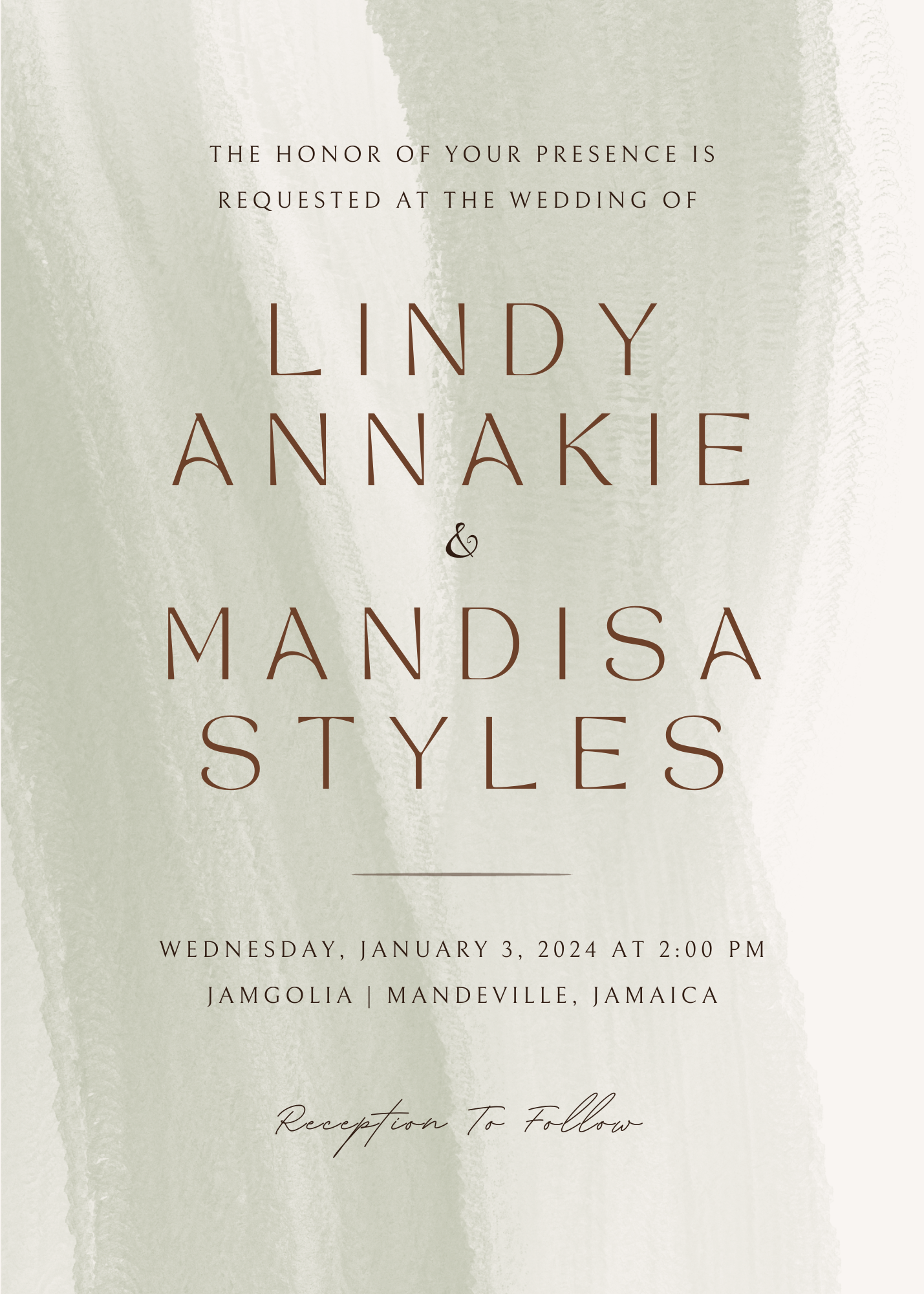 The Wedding Website of Mandisa Styles and Lindy Annakie