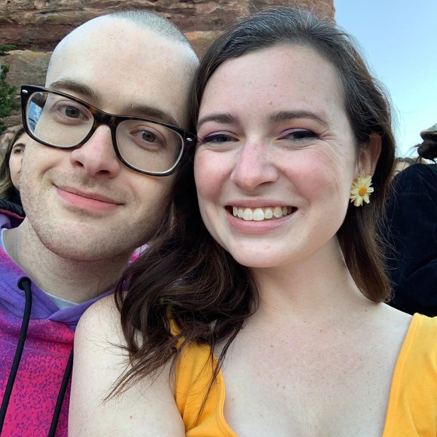Our first Red Rocks show together, where we saw Rex Orange County in spring 2022.