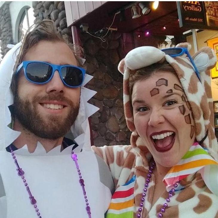 A couple of party animals. Halloween 2016.