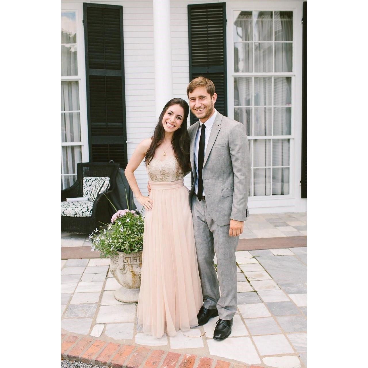Ecstatic and overjoyed at my sis and Alex's wedding :)