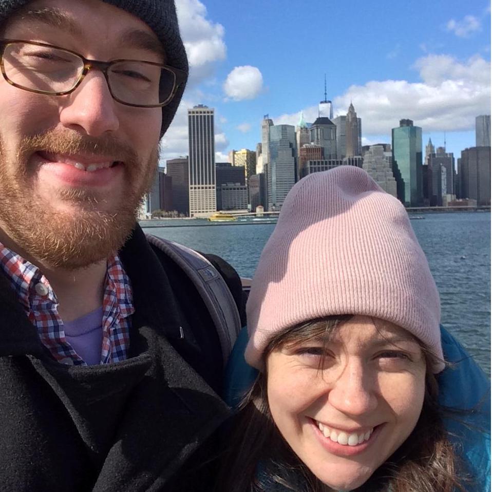 Celebrating our eighth-month anniversary in Brooklyn