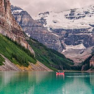Honeymoon Lake Louise Canoe Adventure!