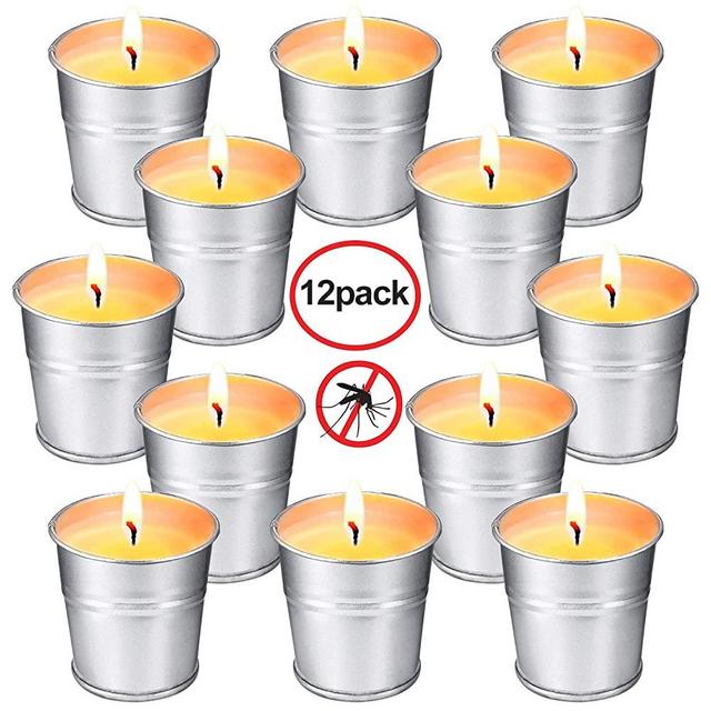 Ailego Citronella Candles Outdoor and Indoor Scented Soy Wax Candle Sets 12 Pack